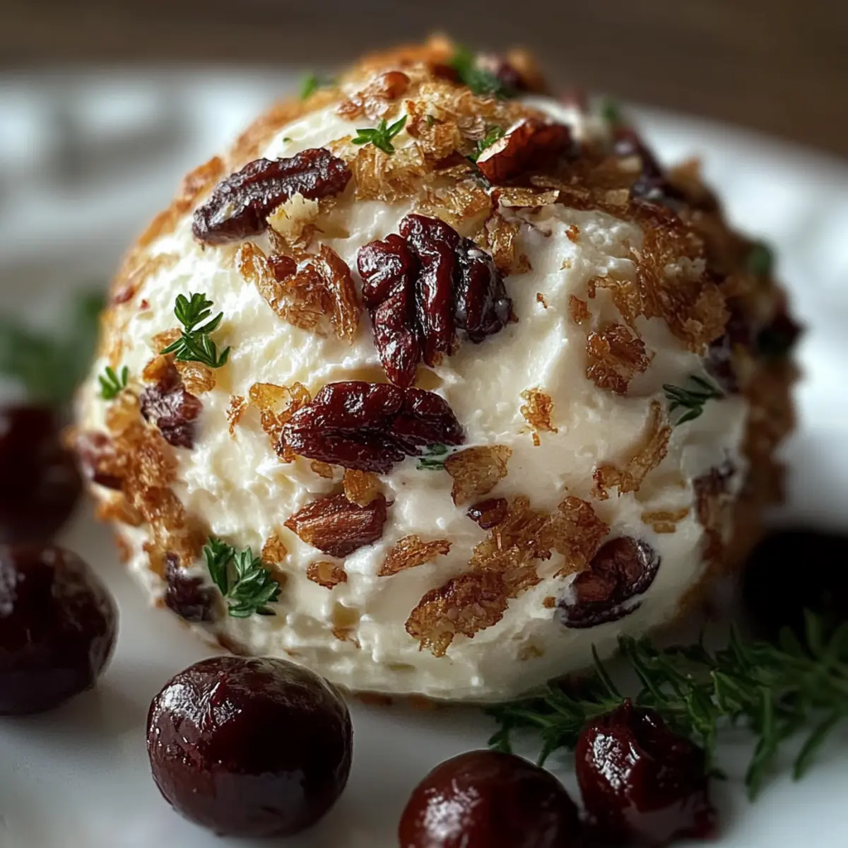 Cranberry Pecan Goat Cheese Ball