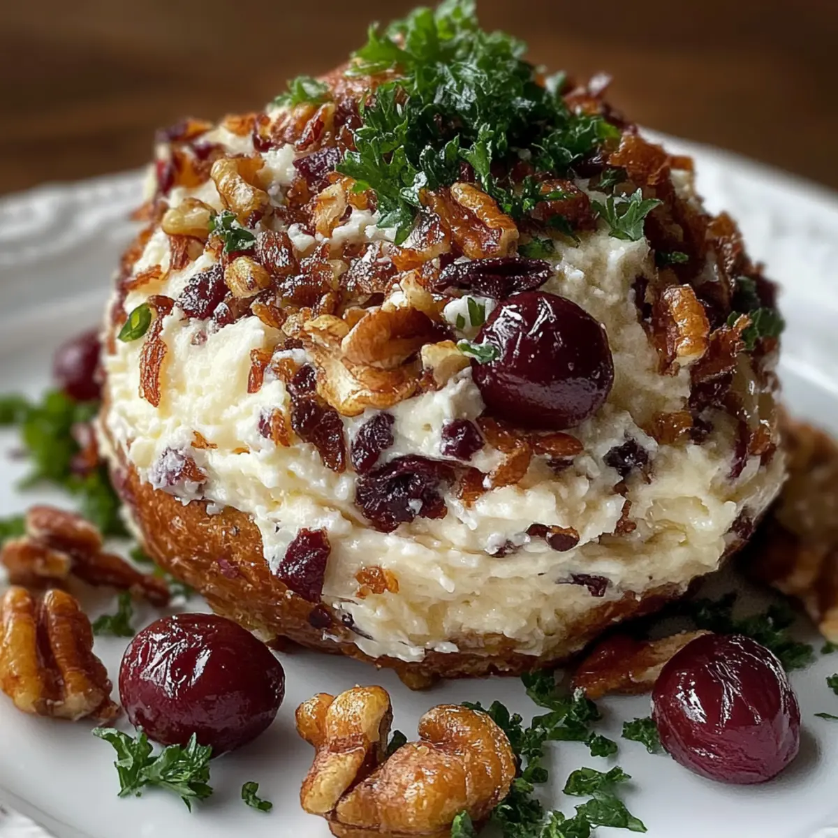 Cranberry Pecan Goat Cheese Ball