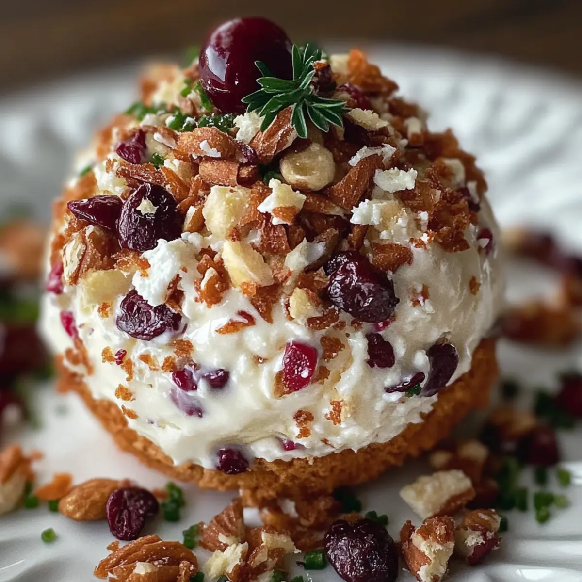 Cranberry Pecan Goat Cheese Ball