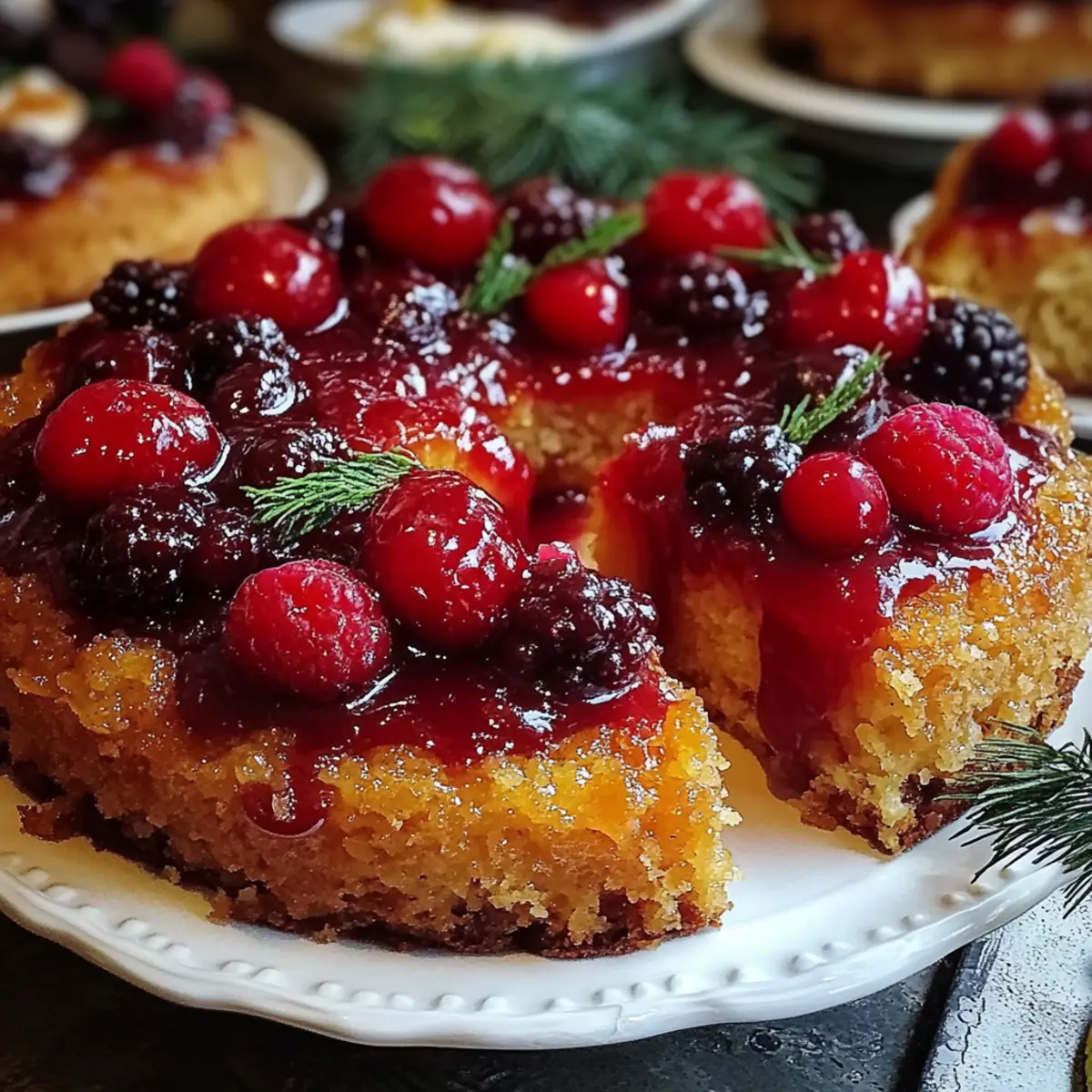 Cranberry Pineapple Upside-Down Cake