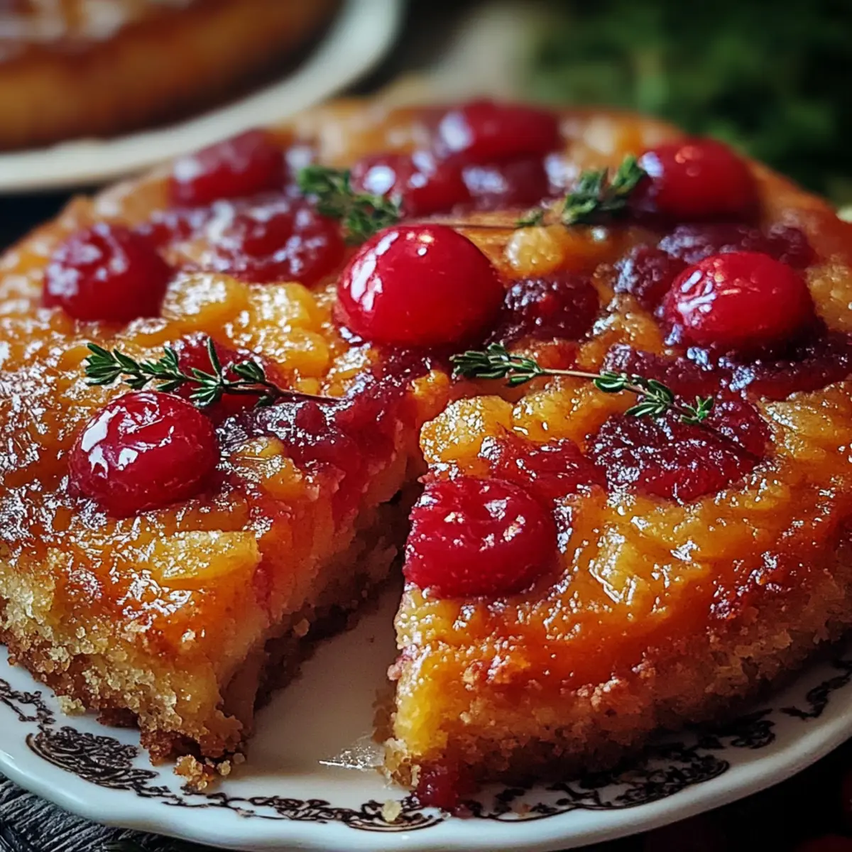 Cranberry Pineapple Upside-Down Cake