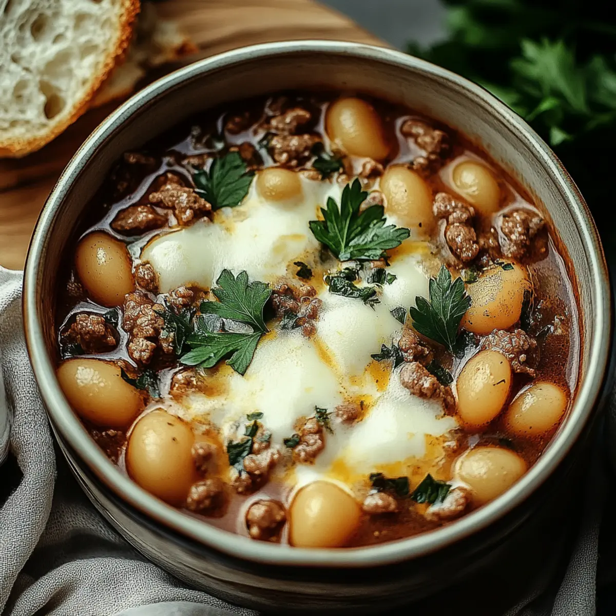 Creamy Beef and Shells