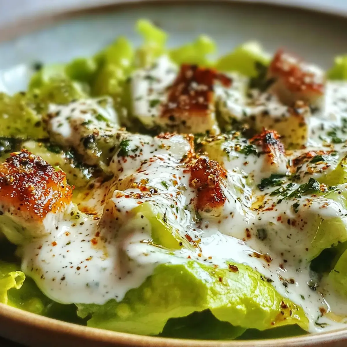 Creamy Greek Yogurt Caesar Dressing