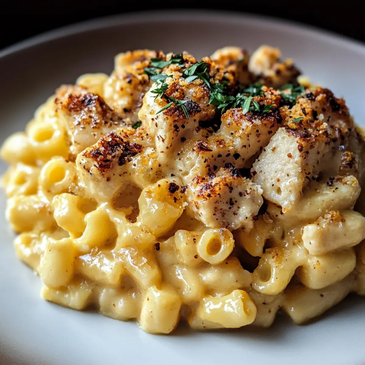 Creamy Honey Pepper Chicken Mac and Cheese