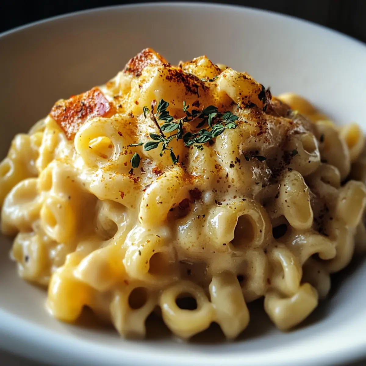 Creamy Honey Pepper Chicken Mac and Cheese