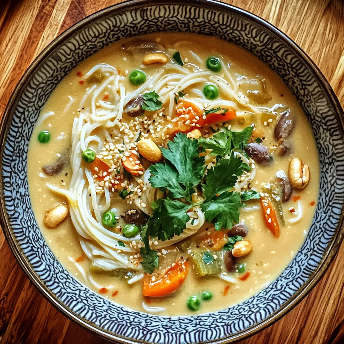 Creamy Nutty Noodle Soup