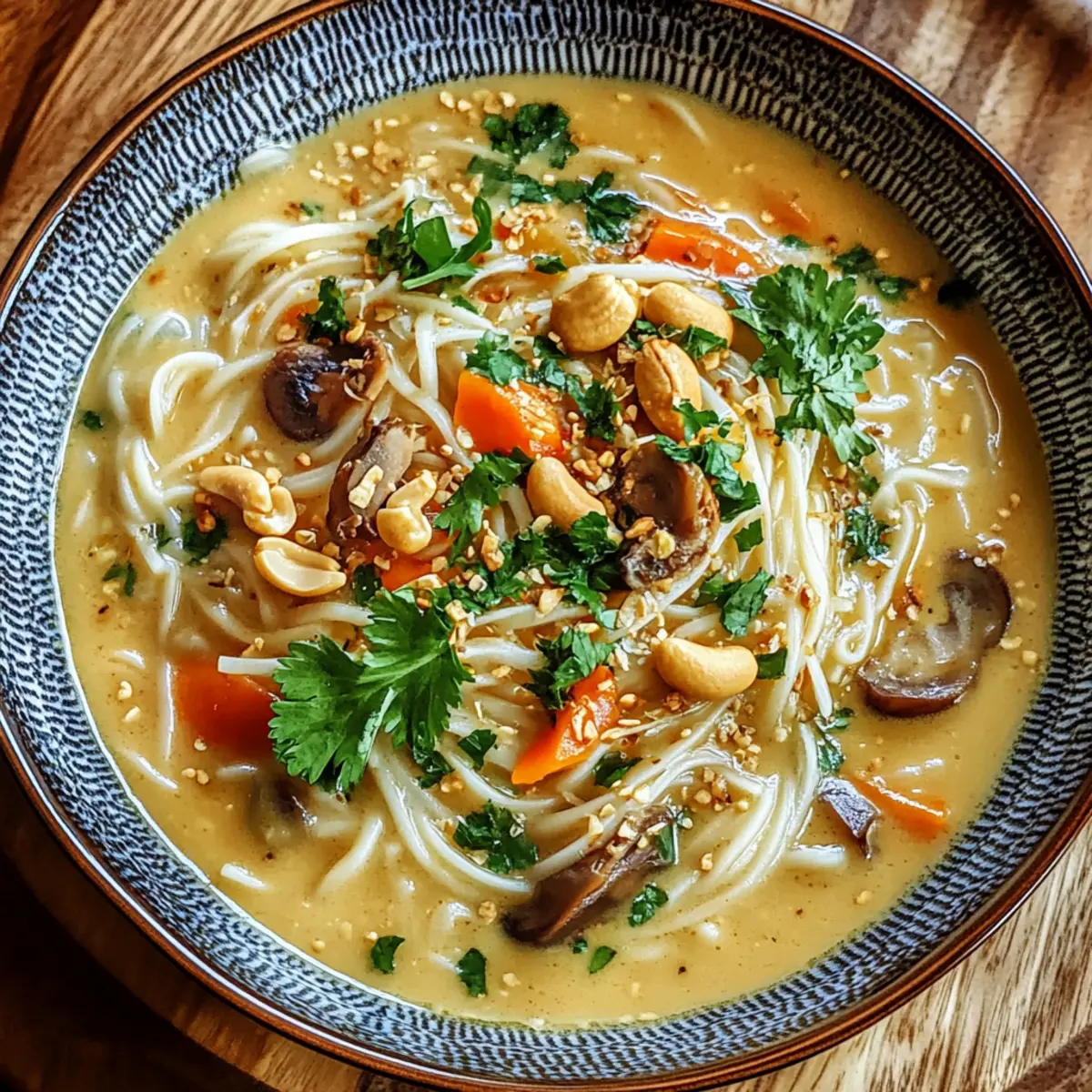 Creamy Nutty Noodle Soup