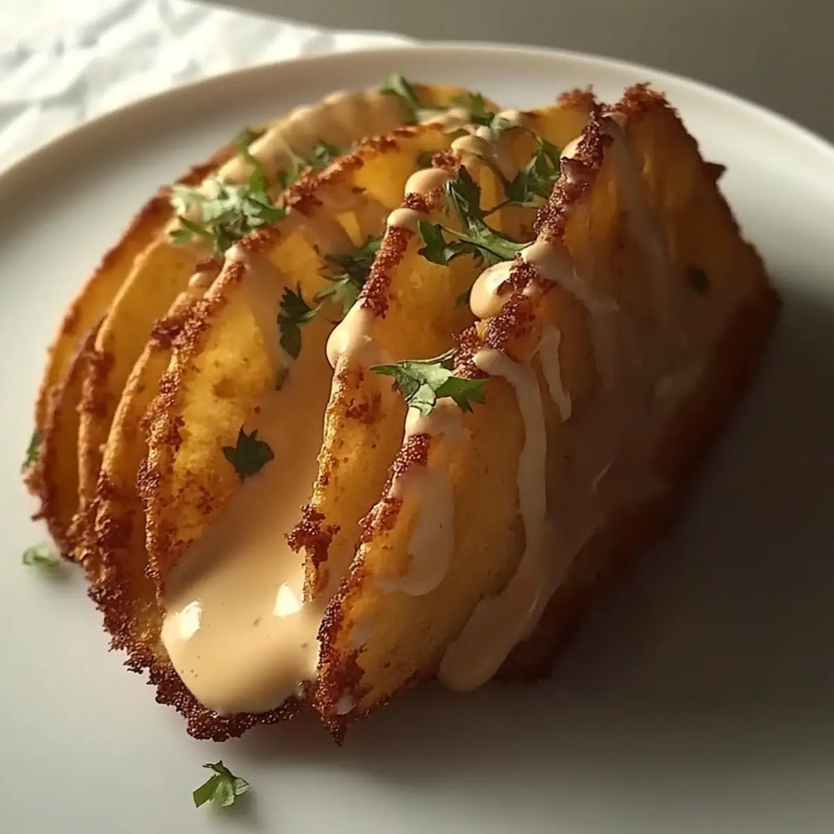 Crispy Chicken Alfredo Tacos