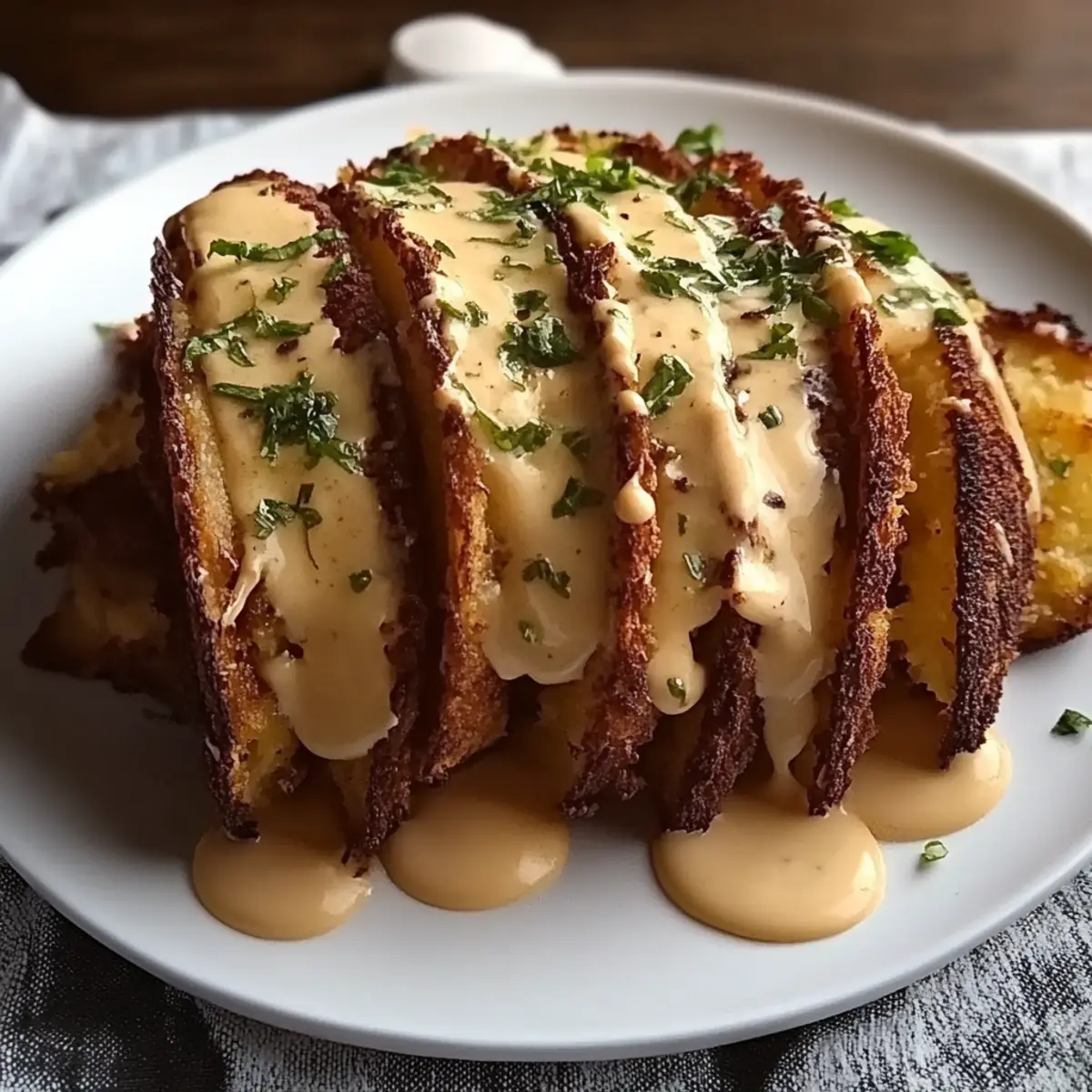 Crispy Chicken Alfredo Tacos