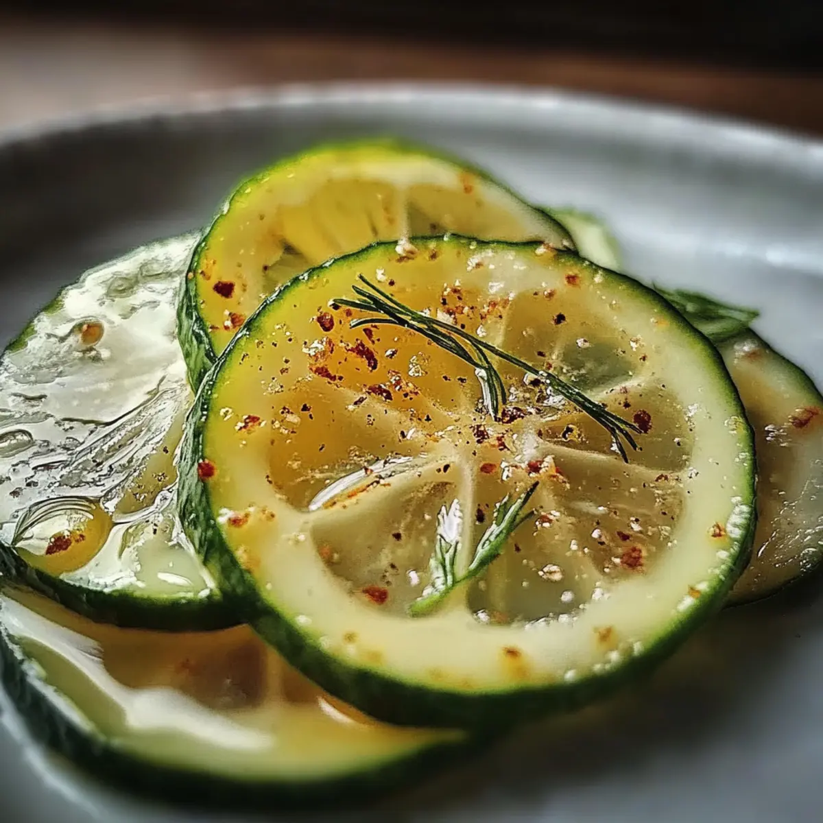 Crispy Cucumber Snack with Tangy Lemon Drizzle