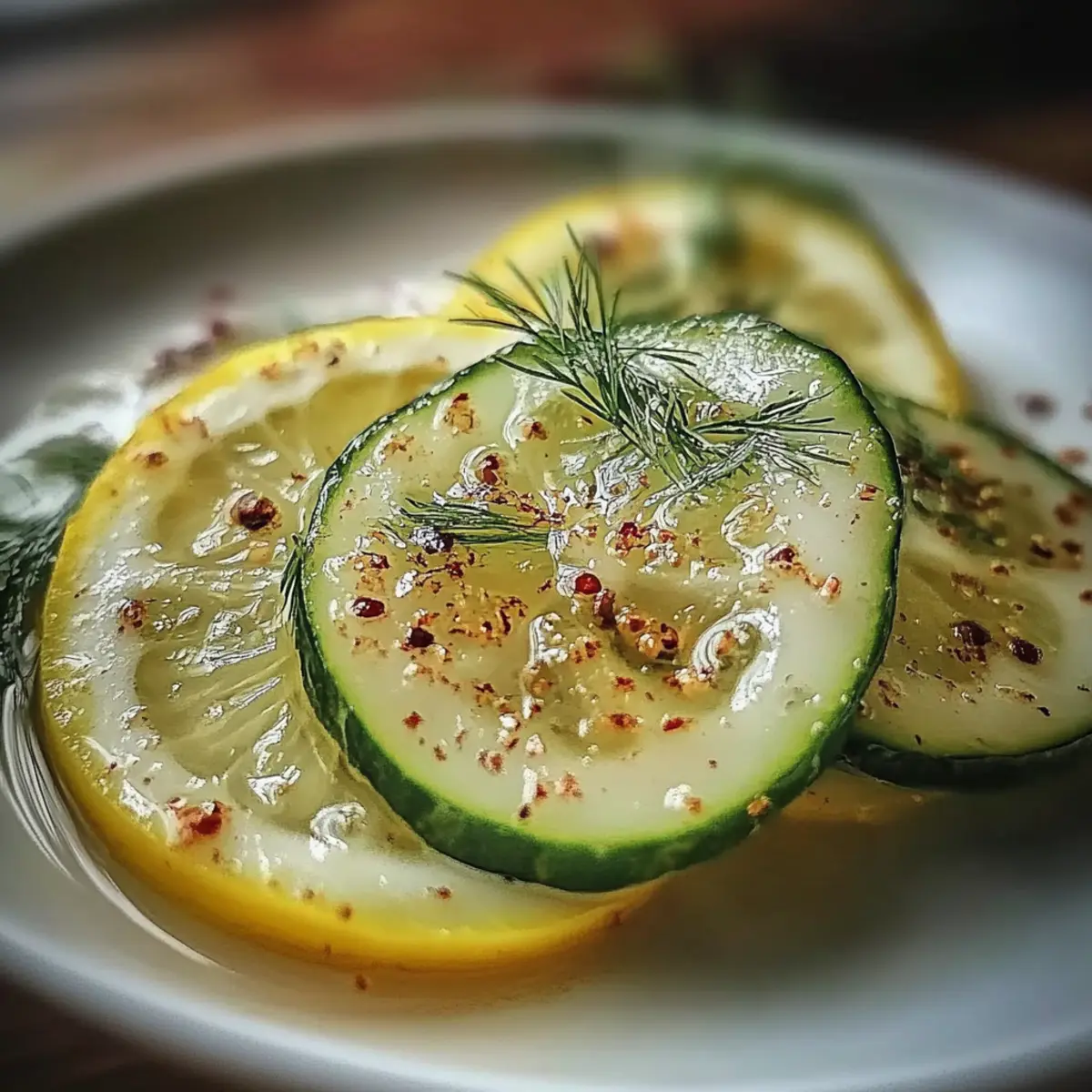 Crispy Cucumber Snack with Tangy Lemon Drizzle