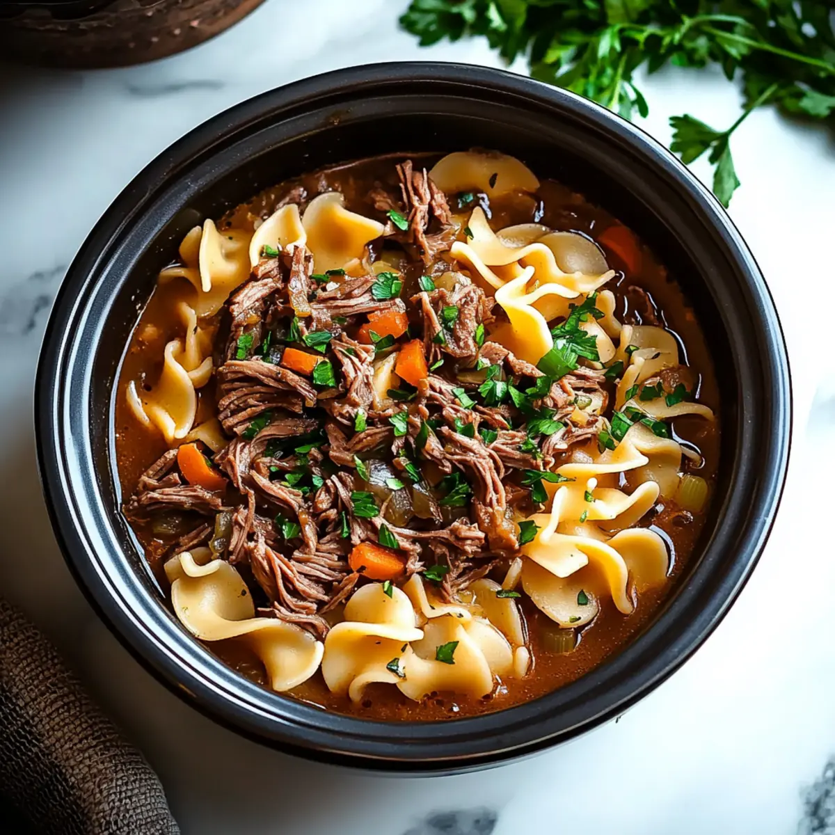 Crockpot Beef and Noodles
