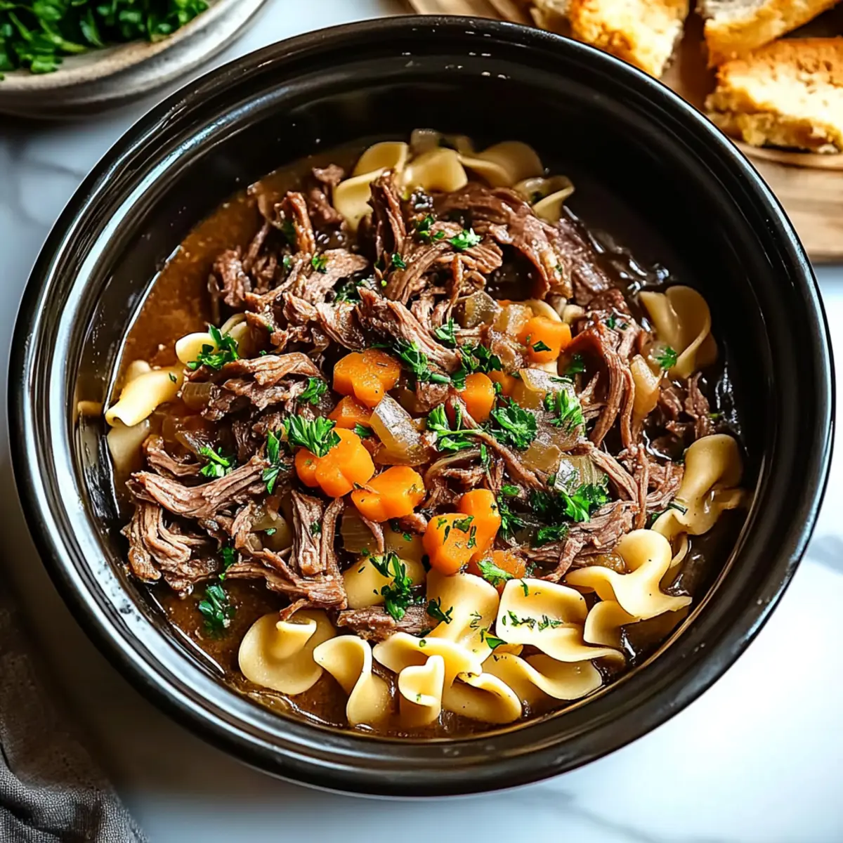 Crockpot Beef and Noodles