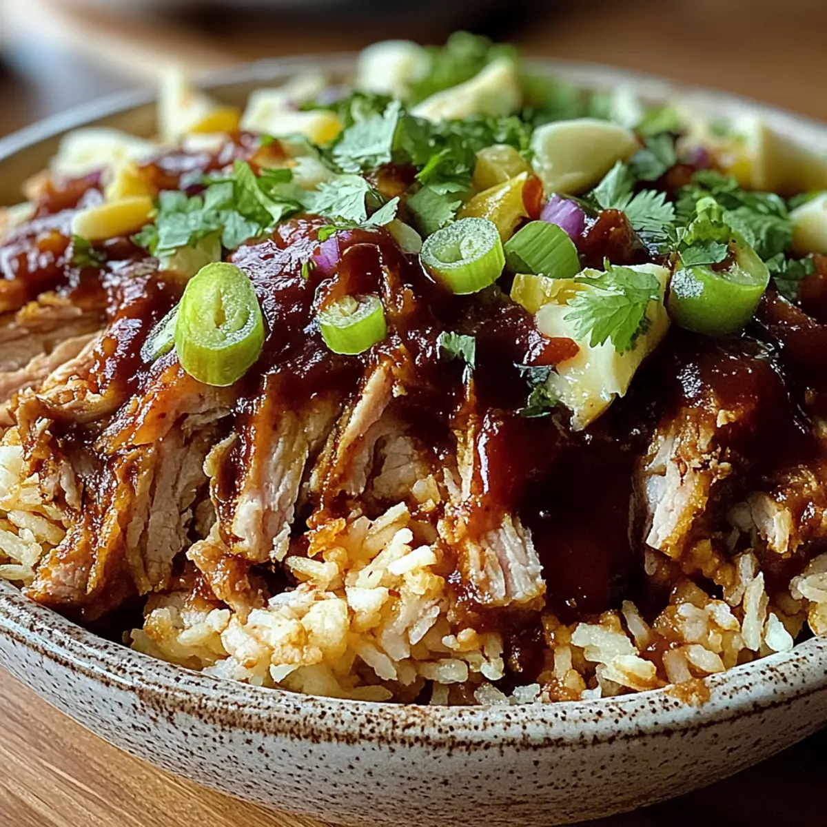 Crockpot Pulled Pork Bowls