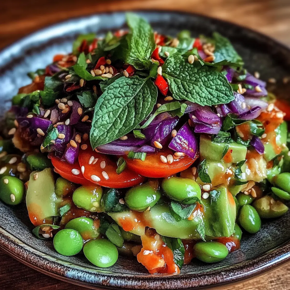 Crunchy Asian Edamame Salad
