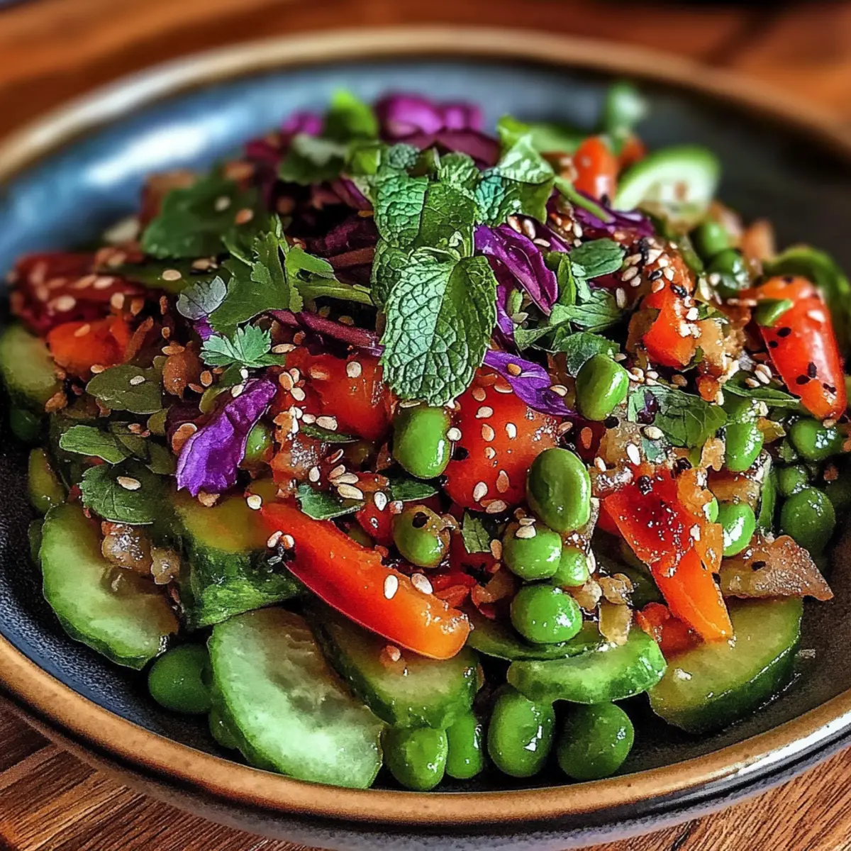 Crunchy Asian Edamame Salad