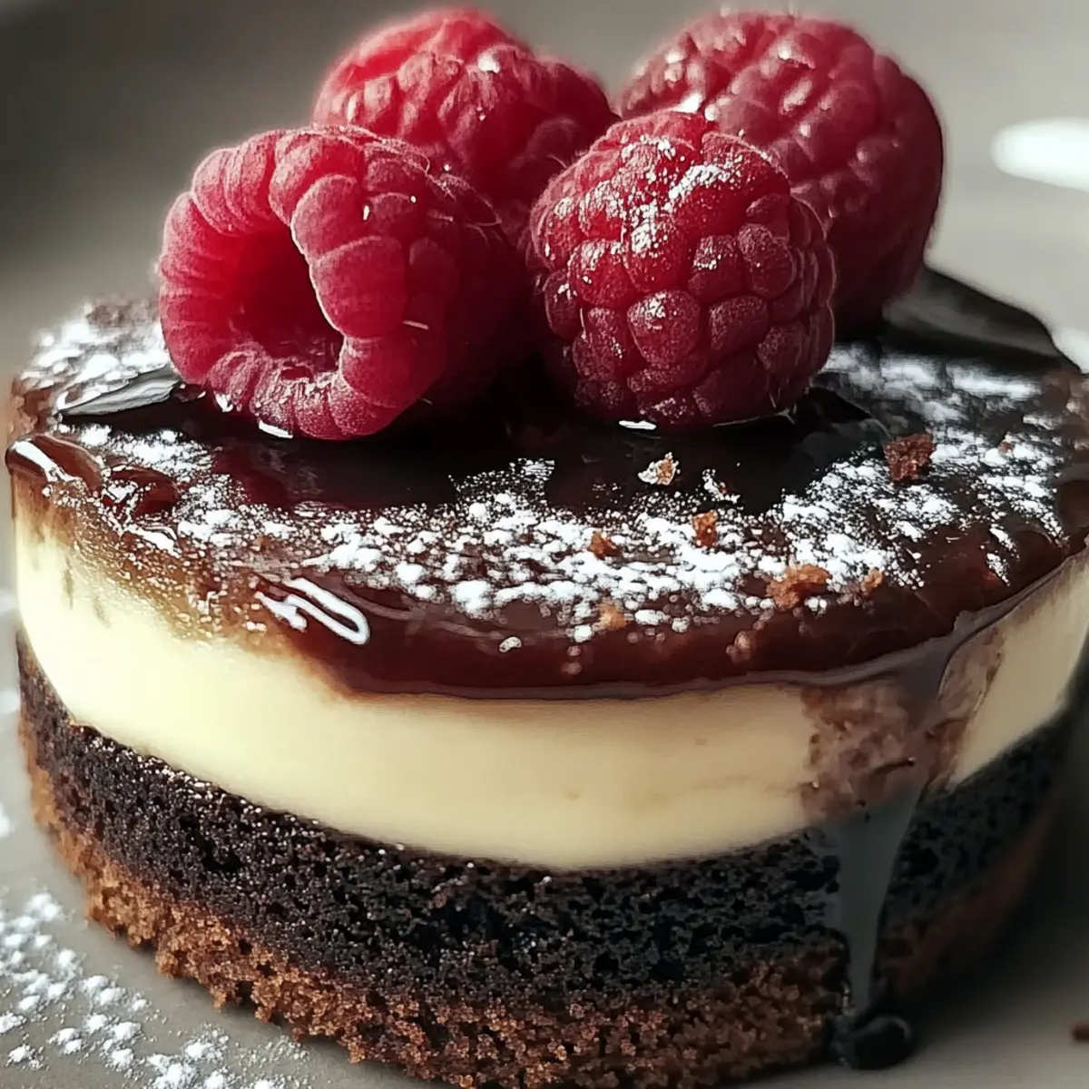 Decadent Dark Chocolate Raspberry Cheesecake