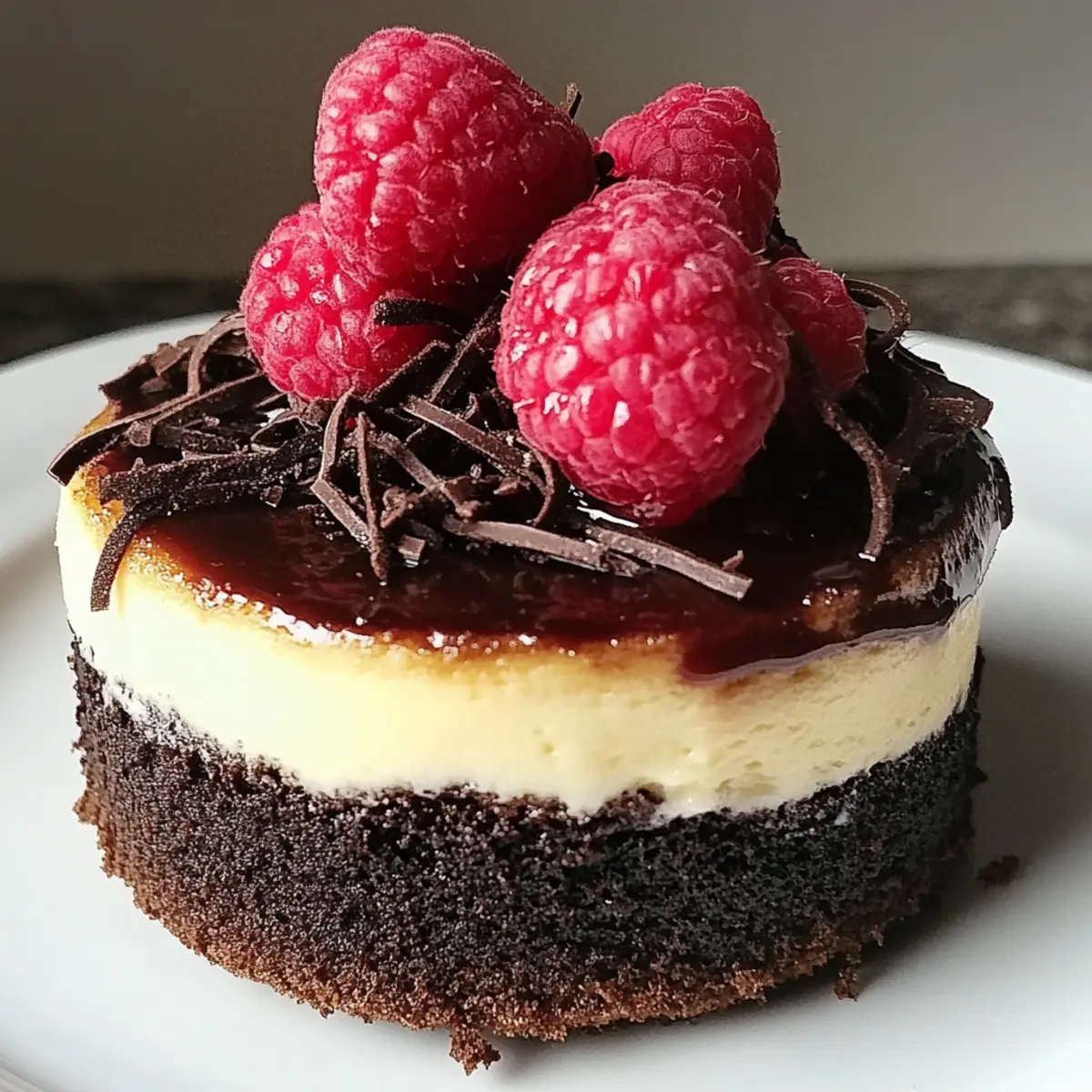 Decadent Dark Chocolate Raspberry Cheesecake
