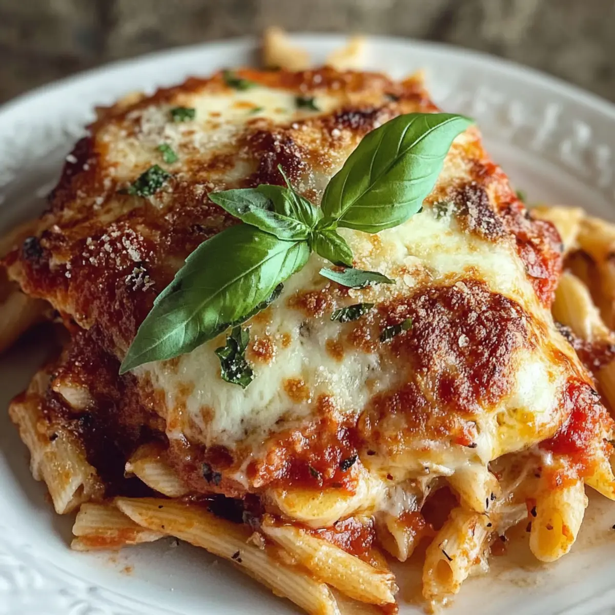 Dump-and-Bake Chicken Parmesan Casserole