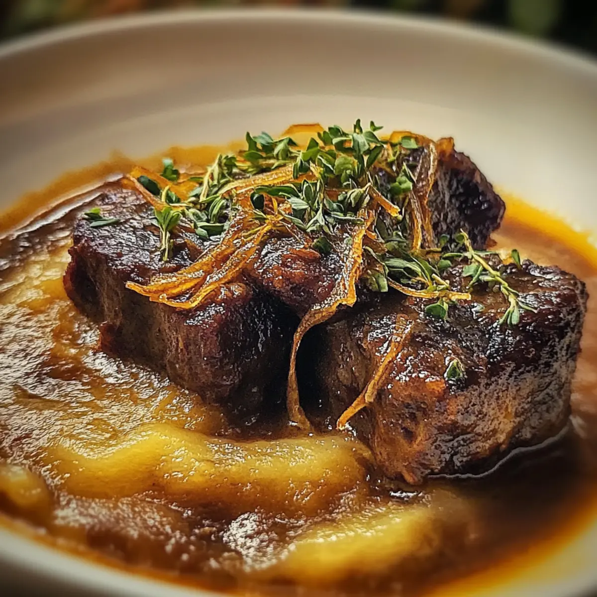 French Onion Soup With Beef Short Ribs