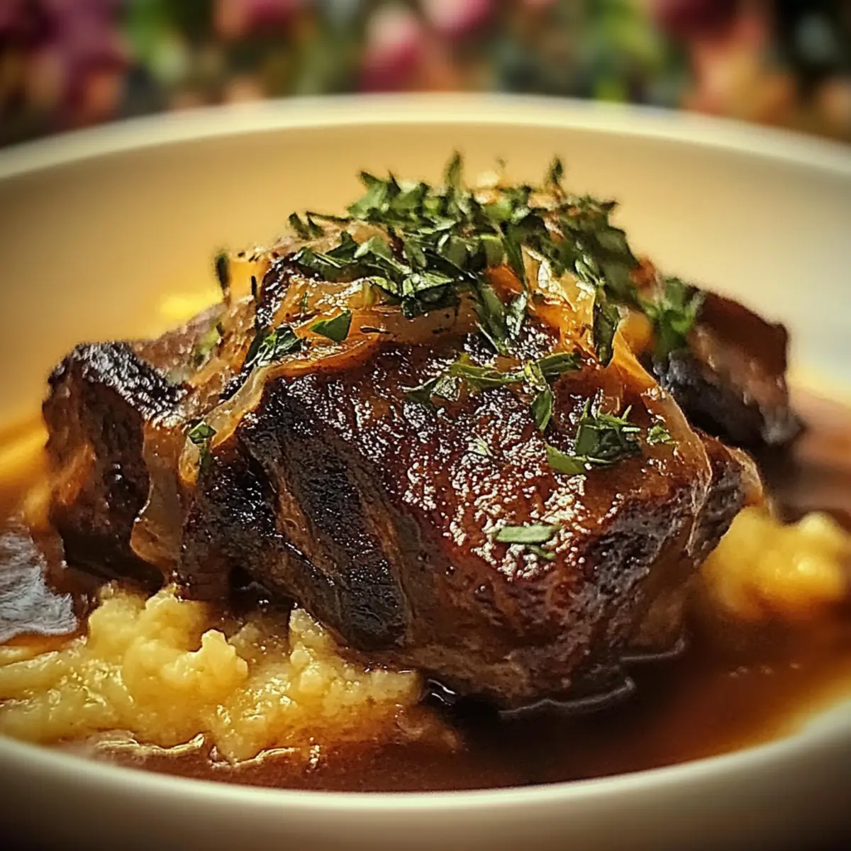 French Onion Soup With Beef Short Ribs