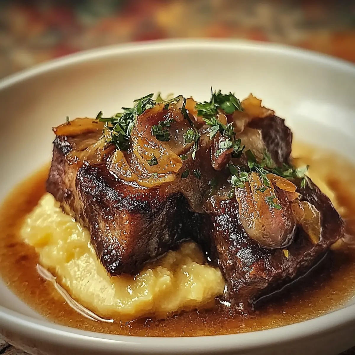 French Onion Soup With Beef Short Ribs