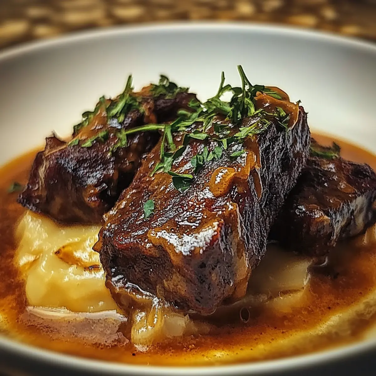 French Onion Soup With Beef Short Ribs