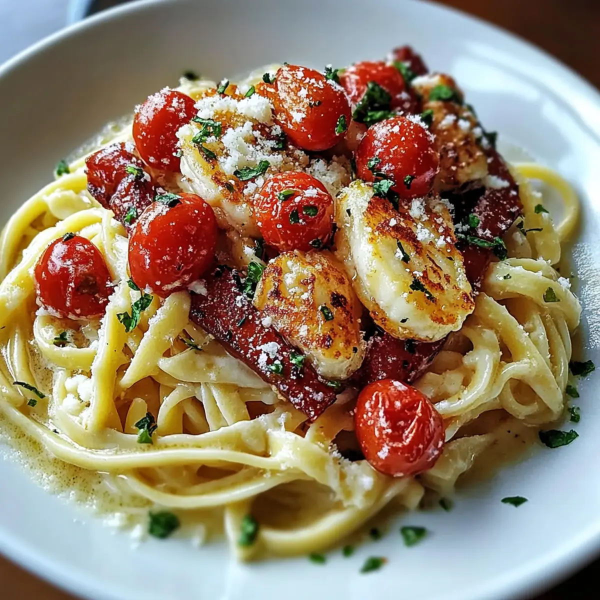 Garlic Butter Lobster Linguine