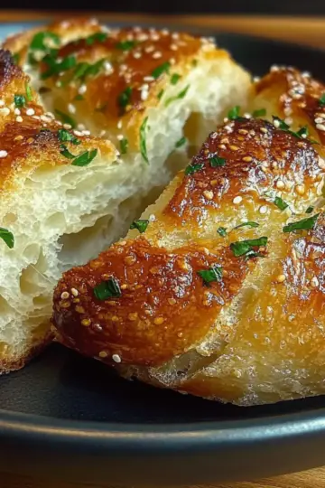 Garlic Herb Dutch Oven Bread