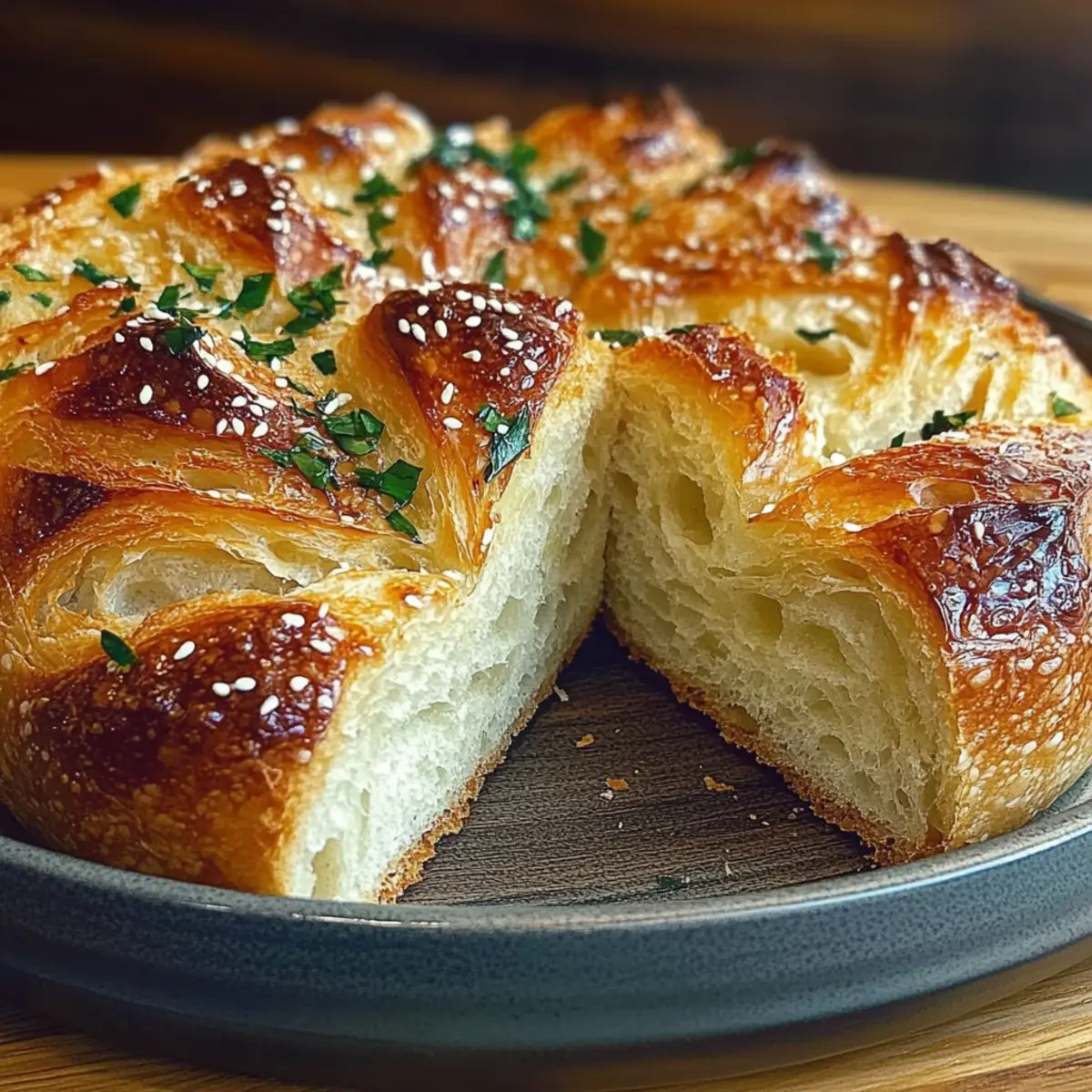 Garlic Herb Dutch Oven Bread