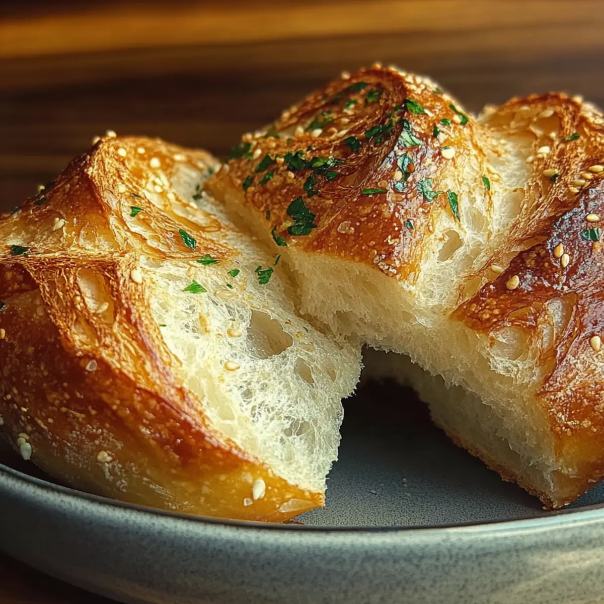 Garlic Herb Dutch Oven Bread