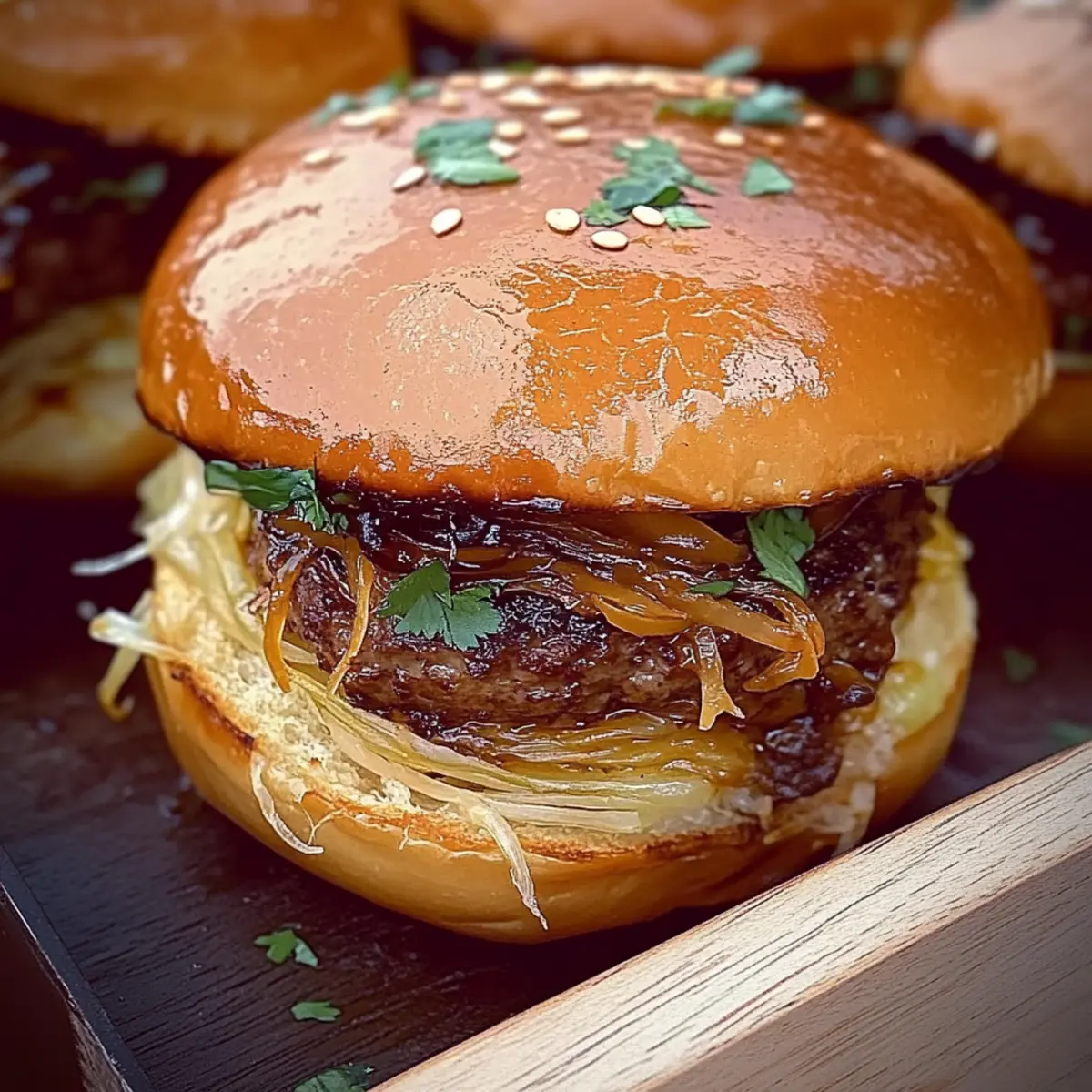 Garlic Pulled Beef Sliders