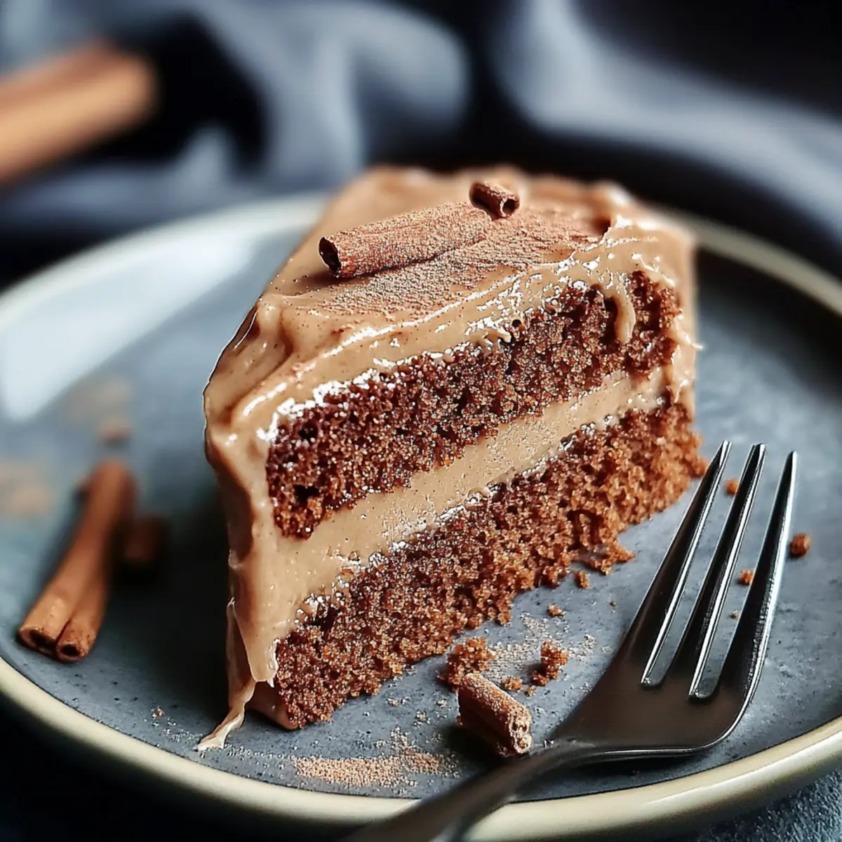 Gingerbread Cake with Cinnamon Molasses Frosting