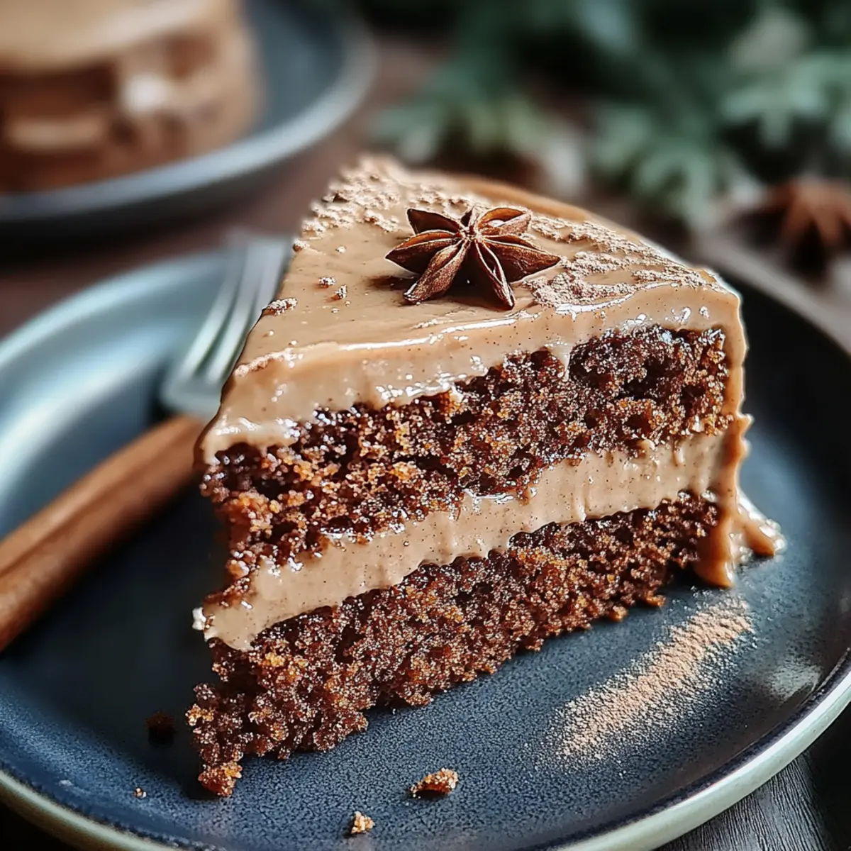 Gingerbread Cake with Cinnamon Molasses Frosting