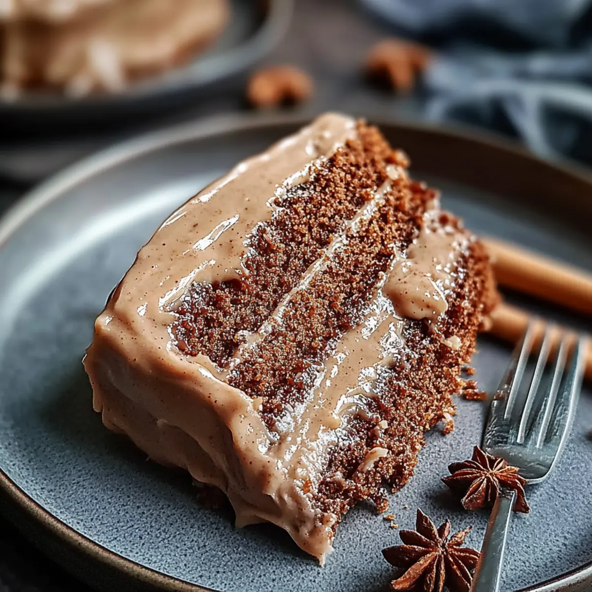 Gingerbread Cake with Cinnamon Molasses Frosting