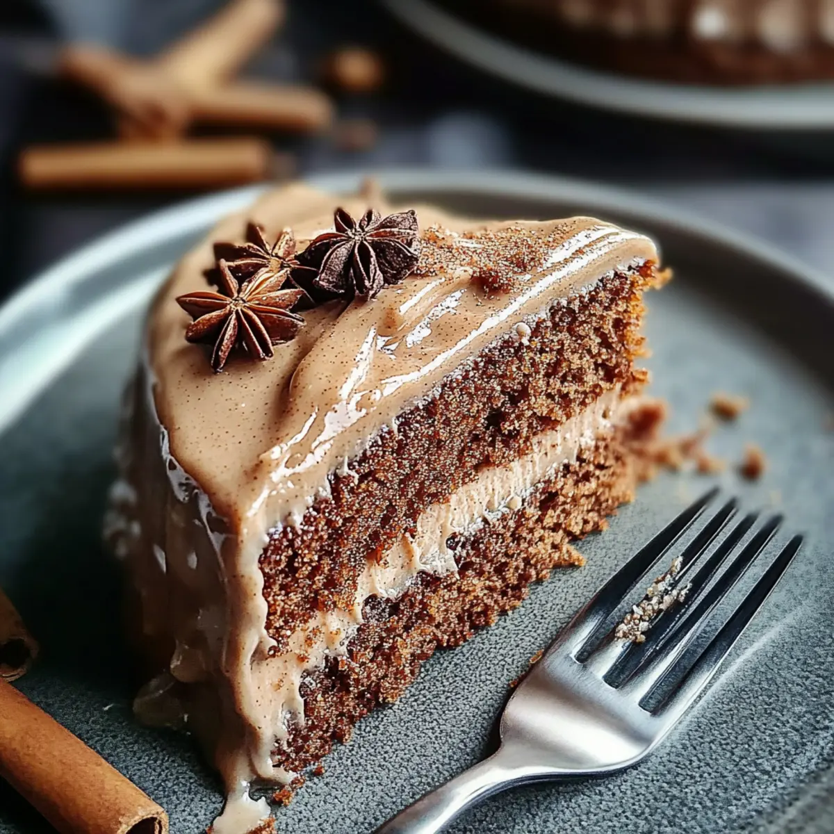 Gingerbread Cake with Cinnamon Molasses Frosting