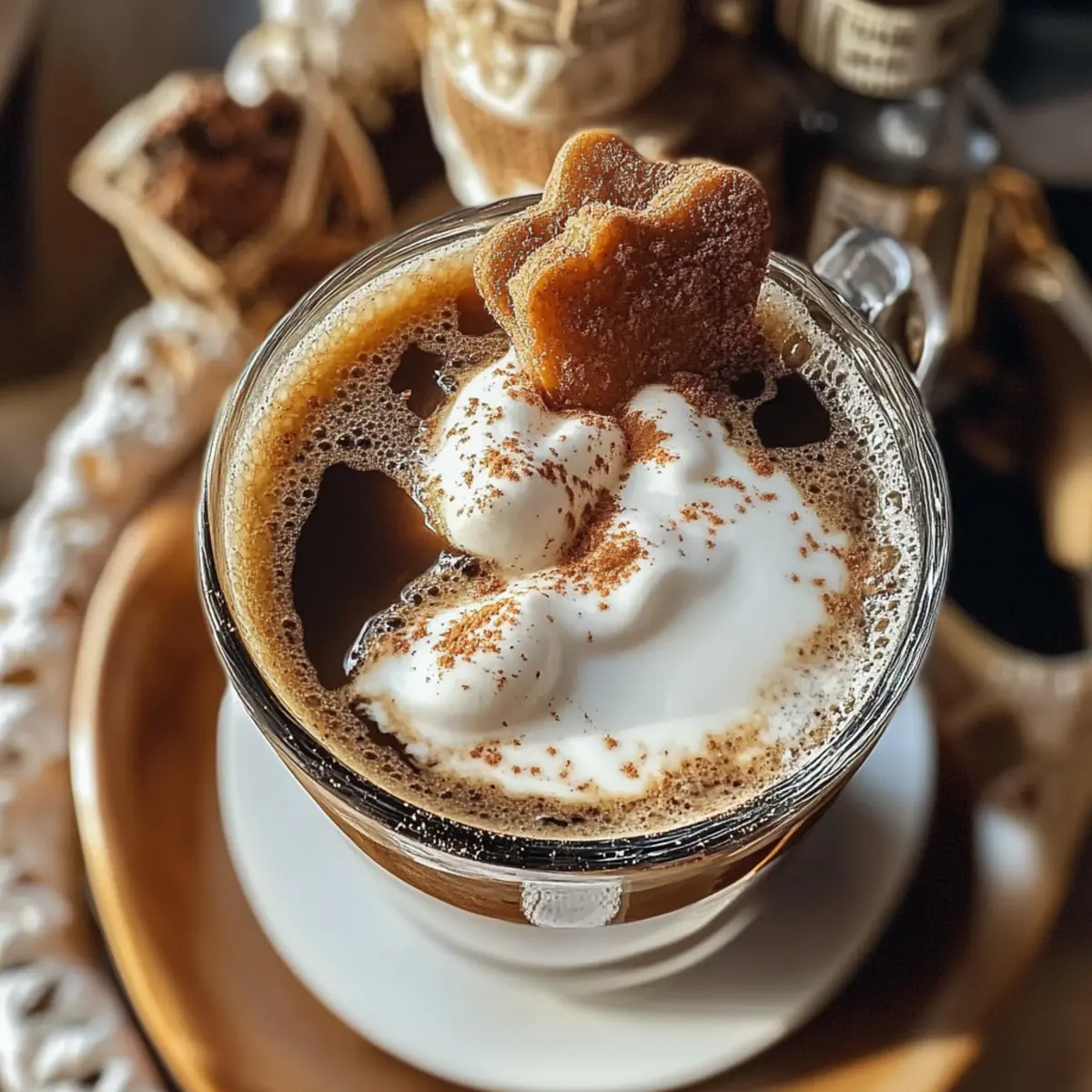 Gingerbread White Russian Holiday Cocktail