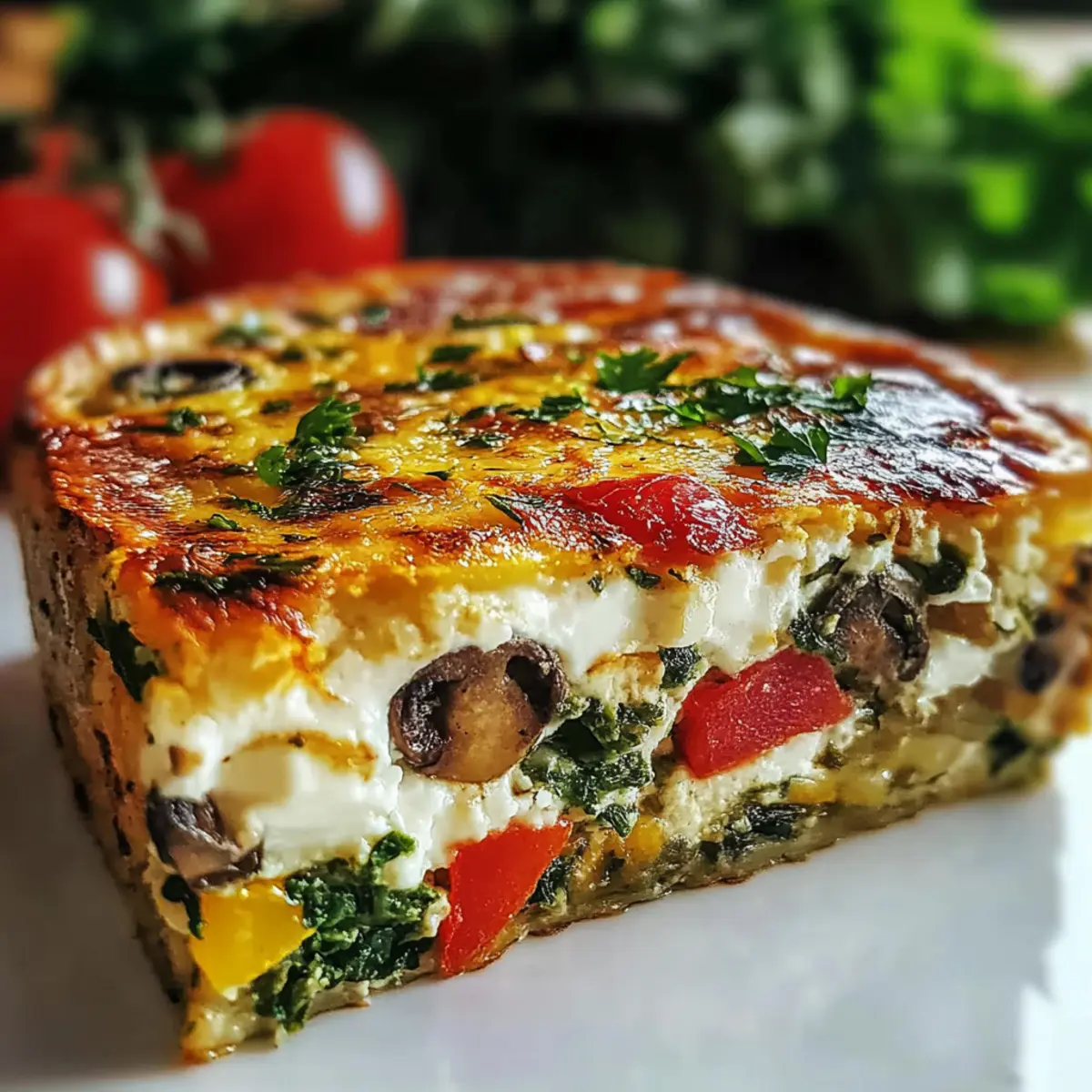 High-Protein Veggie Bake with Cottage Cheese