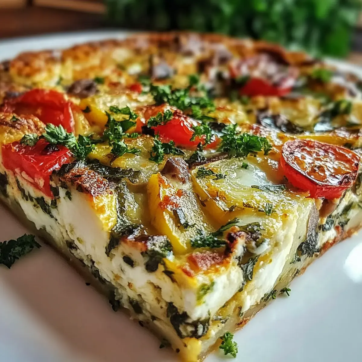 High-Protein Veggie Bake with Cottage Cheese