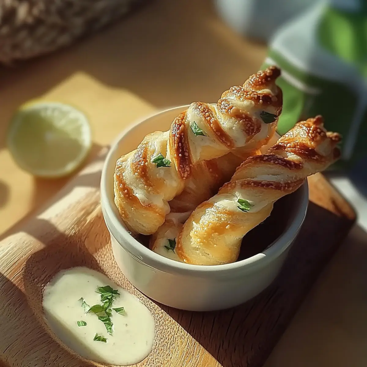 Jalapeños Popper Puff Pastry Twists