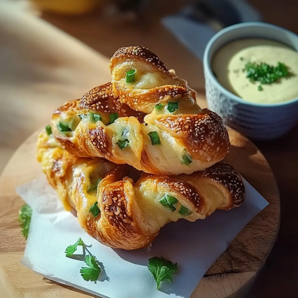 Jalapeños Popper Puff Pastry Twists