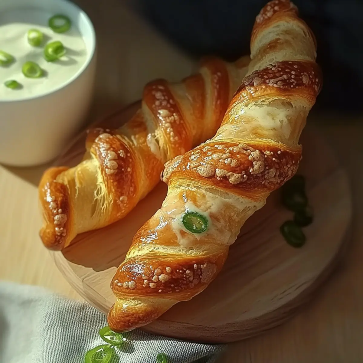 Jalapeños Popper Puff Pastry Twists