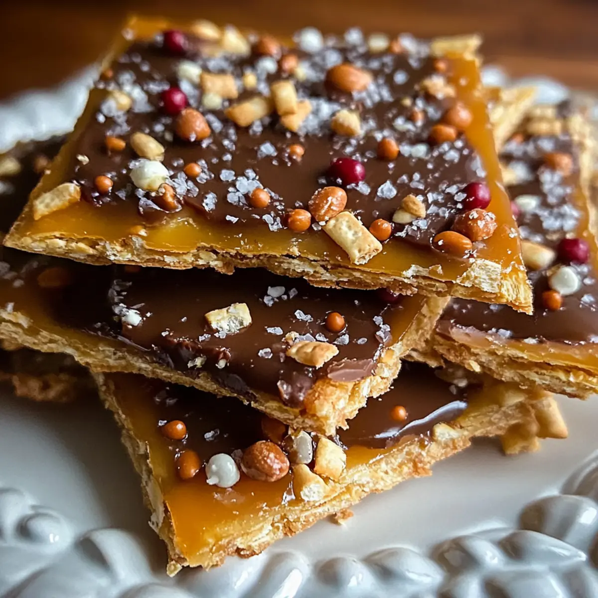 Keto Christmas Saltine Toffee