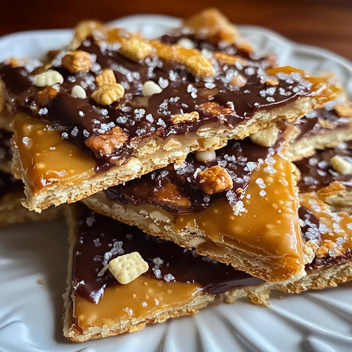 Keto Christmas Saltine Toffee