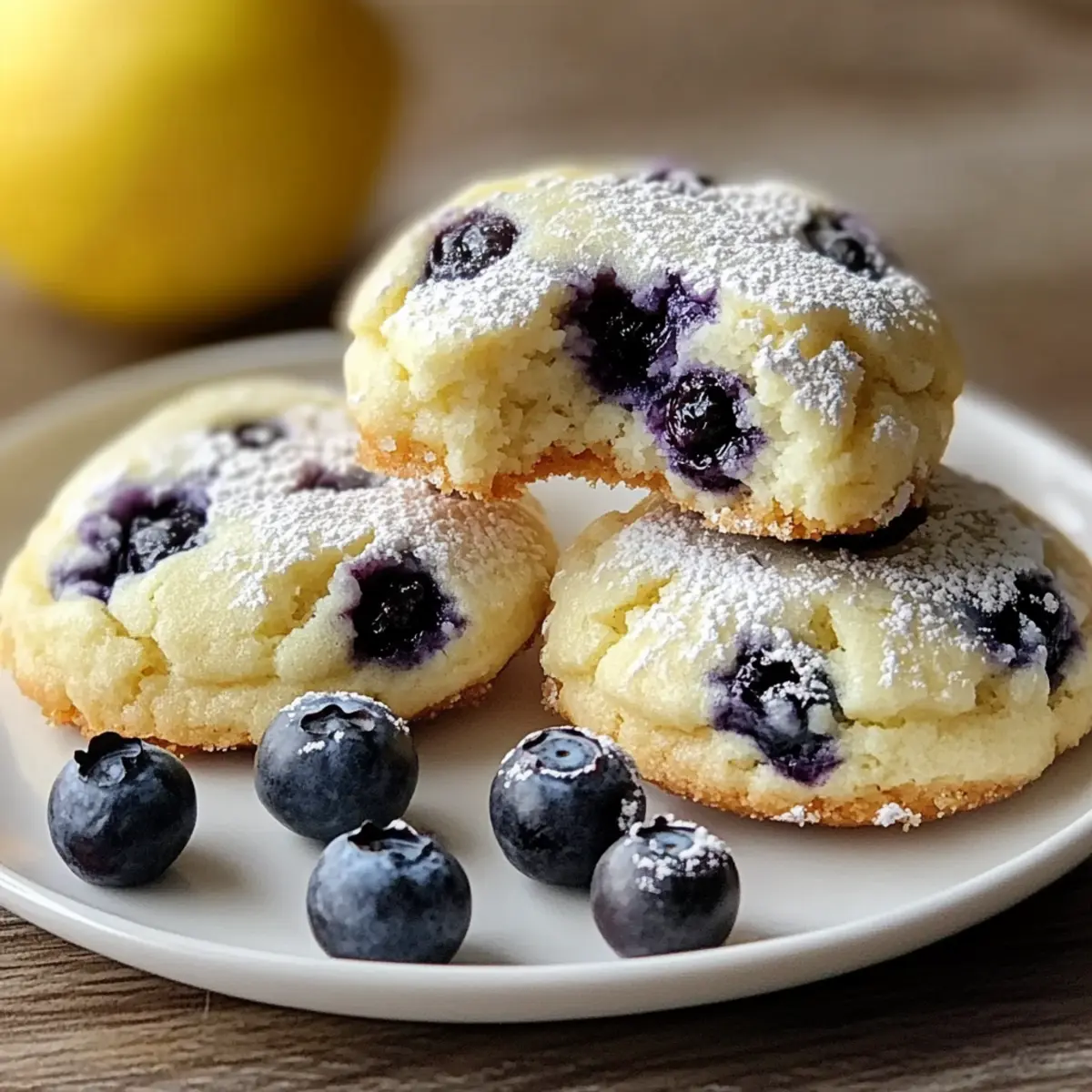 Lemon Blueberry Cheesecake Cookies