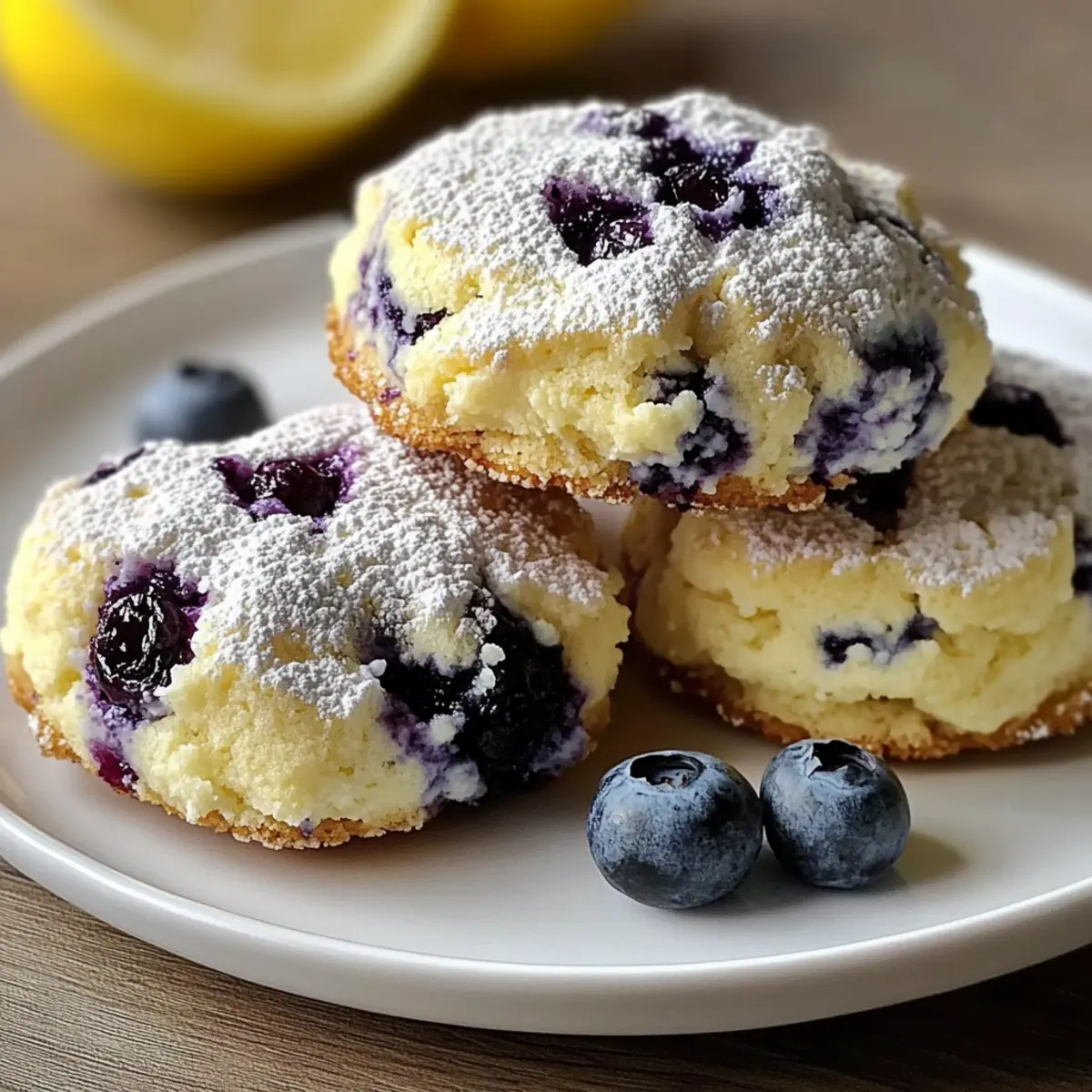 Lemon Blueberry Cheesecake Cookies