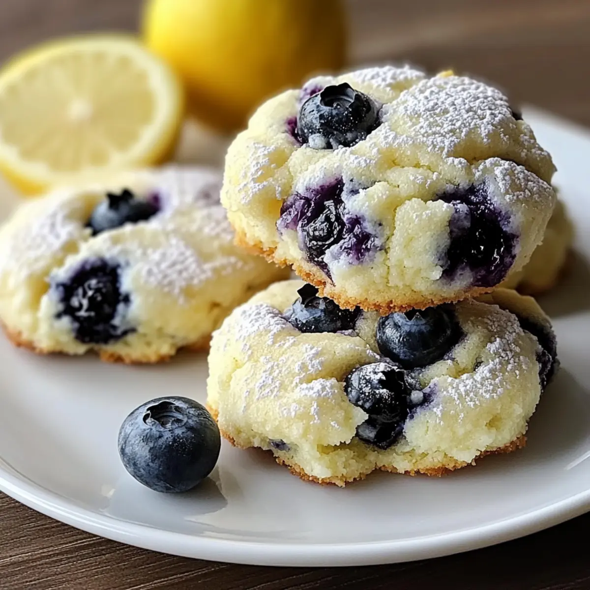 Lemon Blueberry Cheesecake Cookies