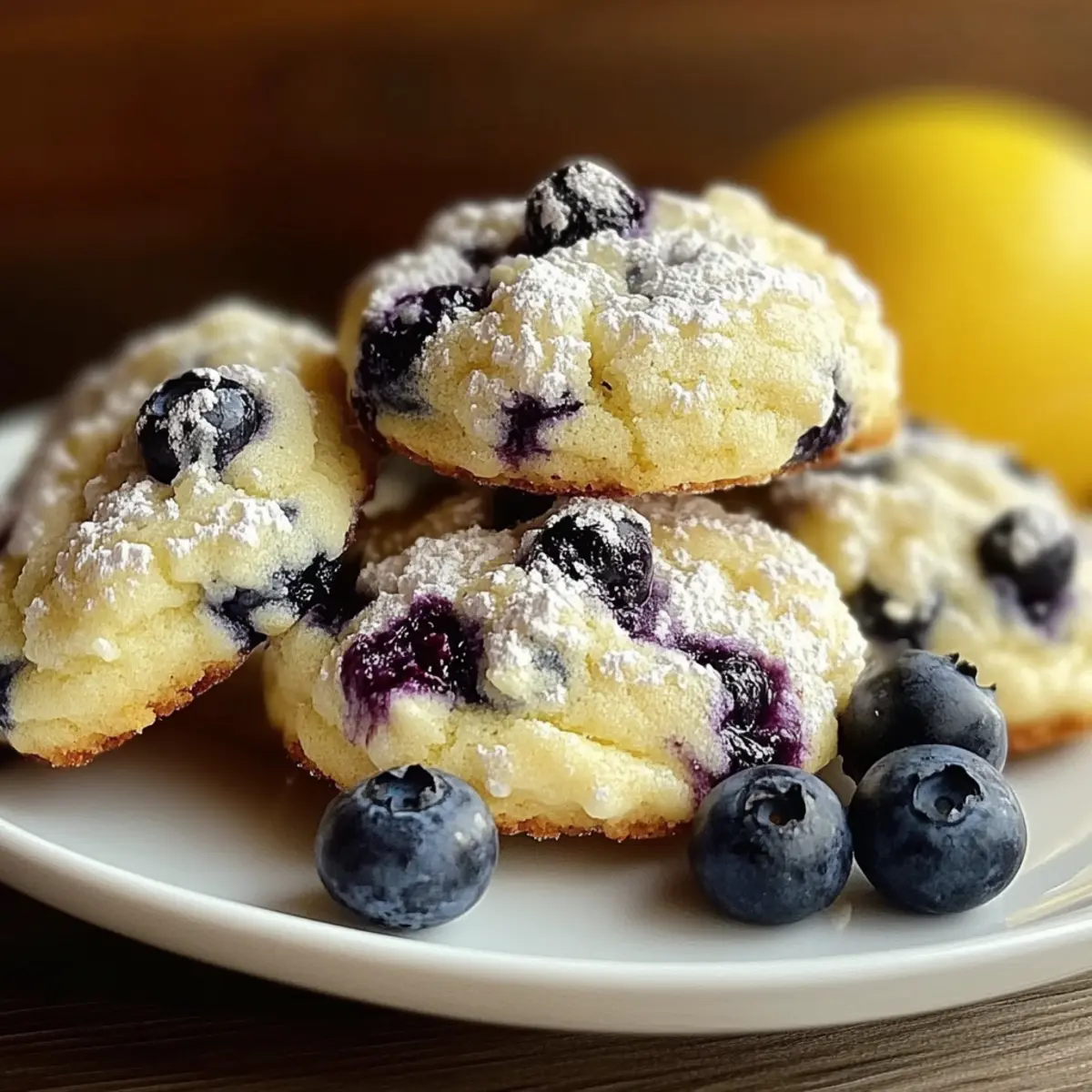 Lemon Blueberry Cheesecake Cookies