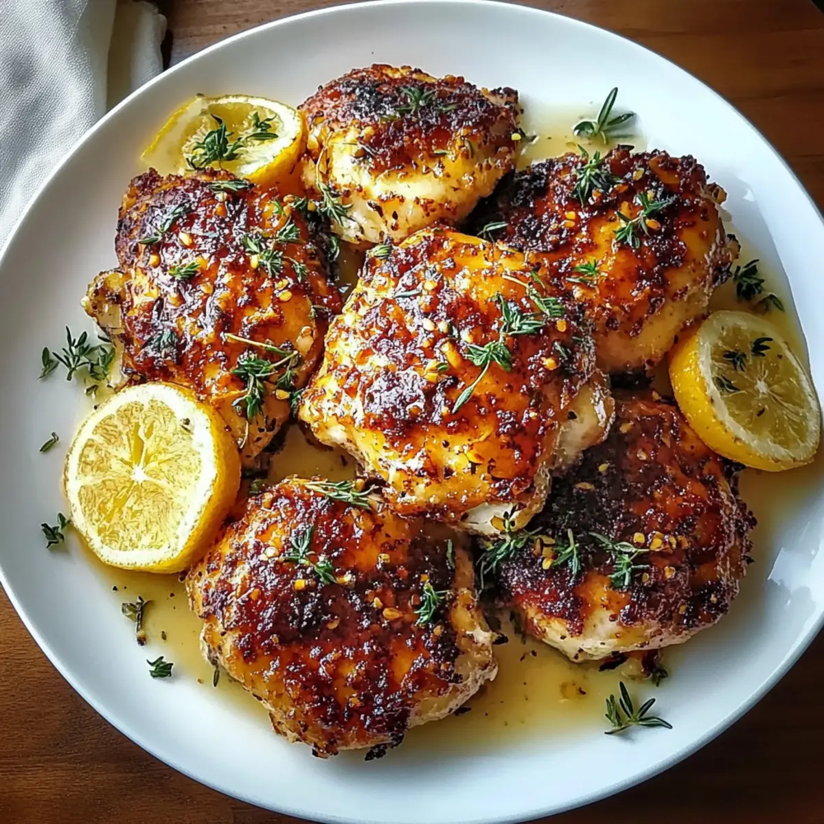 Lemon Paprika Roast Chicken Thighs