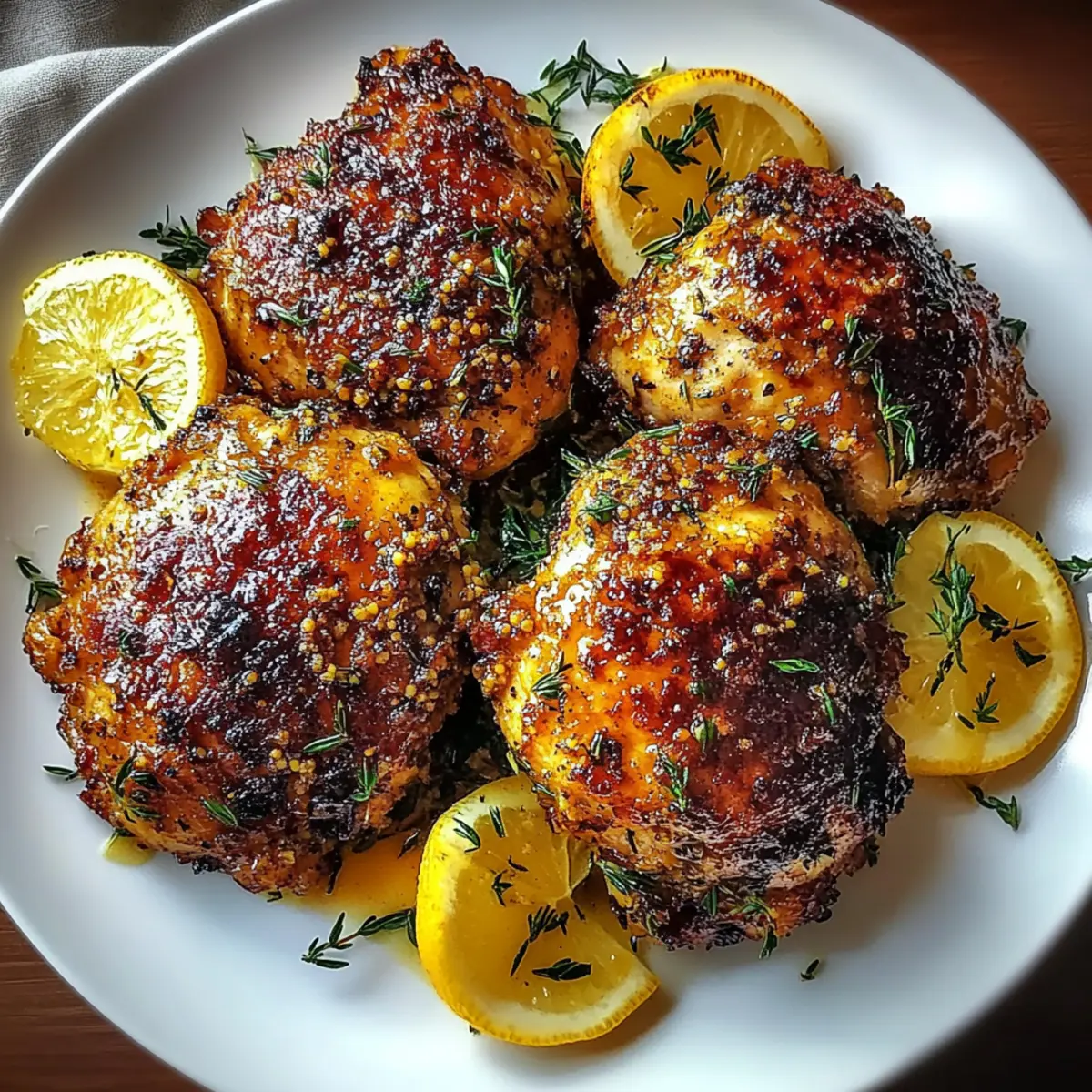 Lemon Paprika Roast Chicken Thighs
